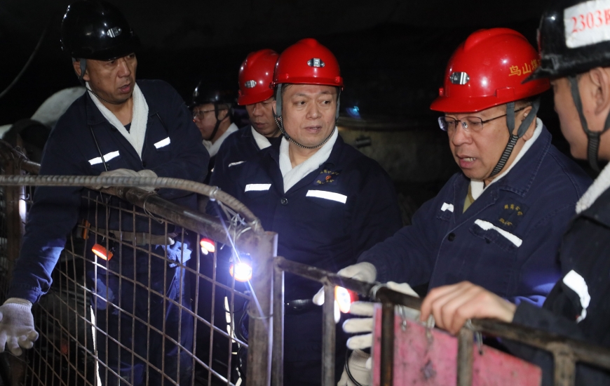 鮑衍勝到鳥山礦調研檢查工作